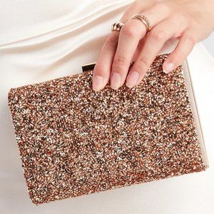 Windsor Box Clutch- Rose Gold